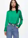 Blusa Beatriz Verde Talla L Mujer Mango