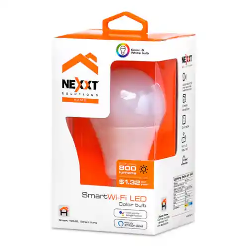 Nexxt Nebula Bombilla Inteligente Wifi Smart Home 800 Lumens