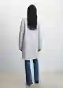 Abrigo Cubito Gris Claro Vigoré Talla 18 Mujer Mango