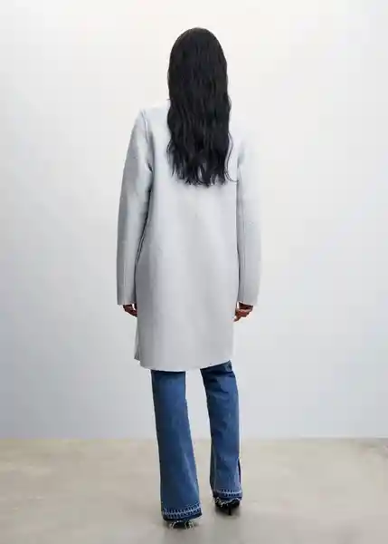 Abrigo Cubito Gris Claro Vigoré Talla 18 Mujer Mango