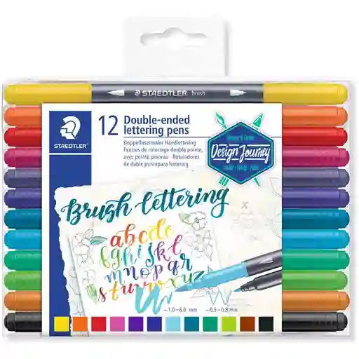 Staedtler Plumón Doble Punta Pincel Brush Lettering