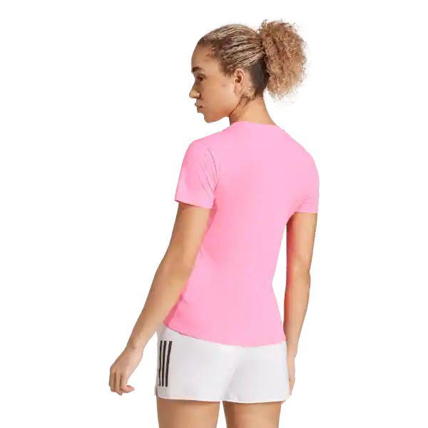 Adidas Camiseta Manga Corta Adizero e Correr Rosado Talla XS