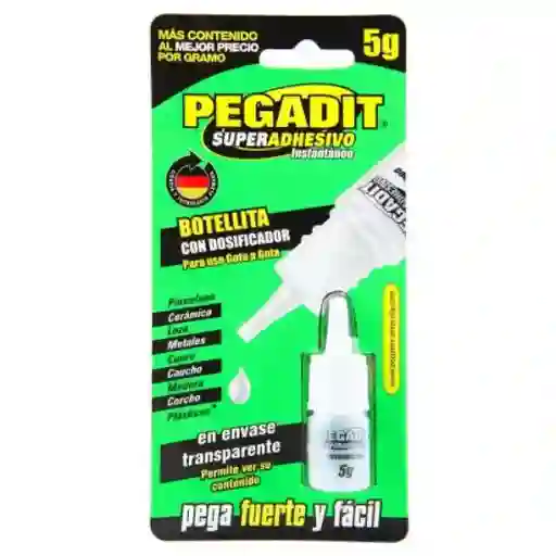 Pegadit Pegante Blister Instantáneo 5 Gr 402909