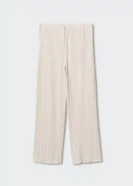 Pantalón Veronab-A Crudo Talla S Mujer Mango