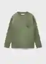 Camiseta Nubasic Verde Talla 10 Niños Mango