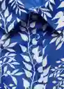 Vestido Tropez Azul Talla M Mujer Mango