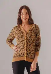 Cárdigan Estampado Mujer Animal Prin Talla M Bluss