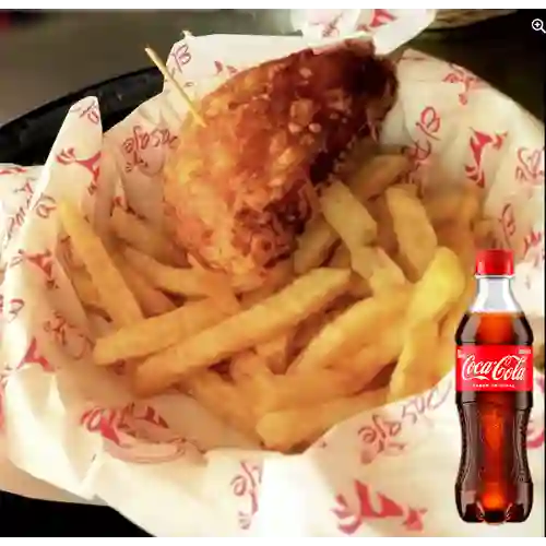 Combo Presa de Pollo + Coca Cola Original 400 ml