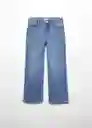 Jean Wide 6 Tejano Medio Talla 12 Niñas Mango