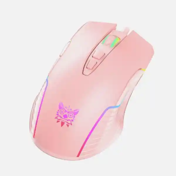 Rgb Mouse Gamer Onikuma Cw 905 Pink De 7 Botones Con Luz Led