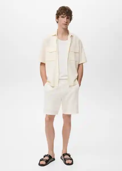 Short Armis Offwhite Talla L Hombre Mango