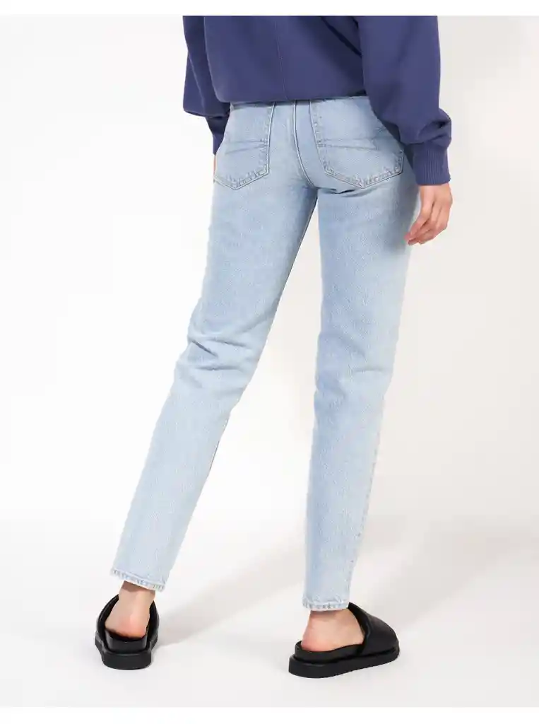 Jean 90S Mujer Azul Tiro Alto 8 American Eagle