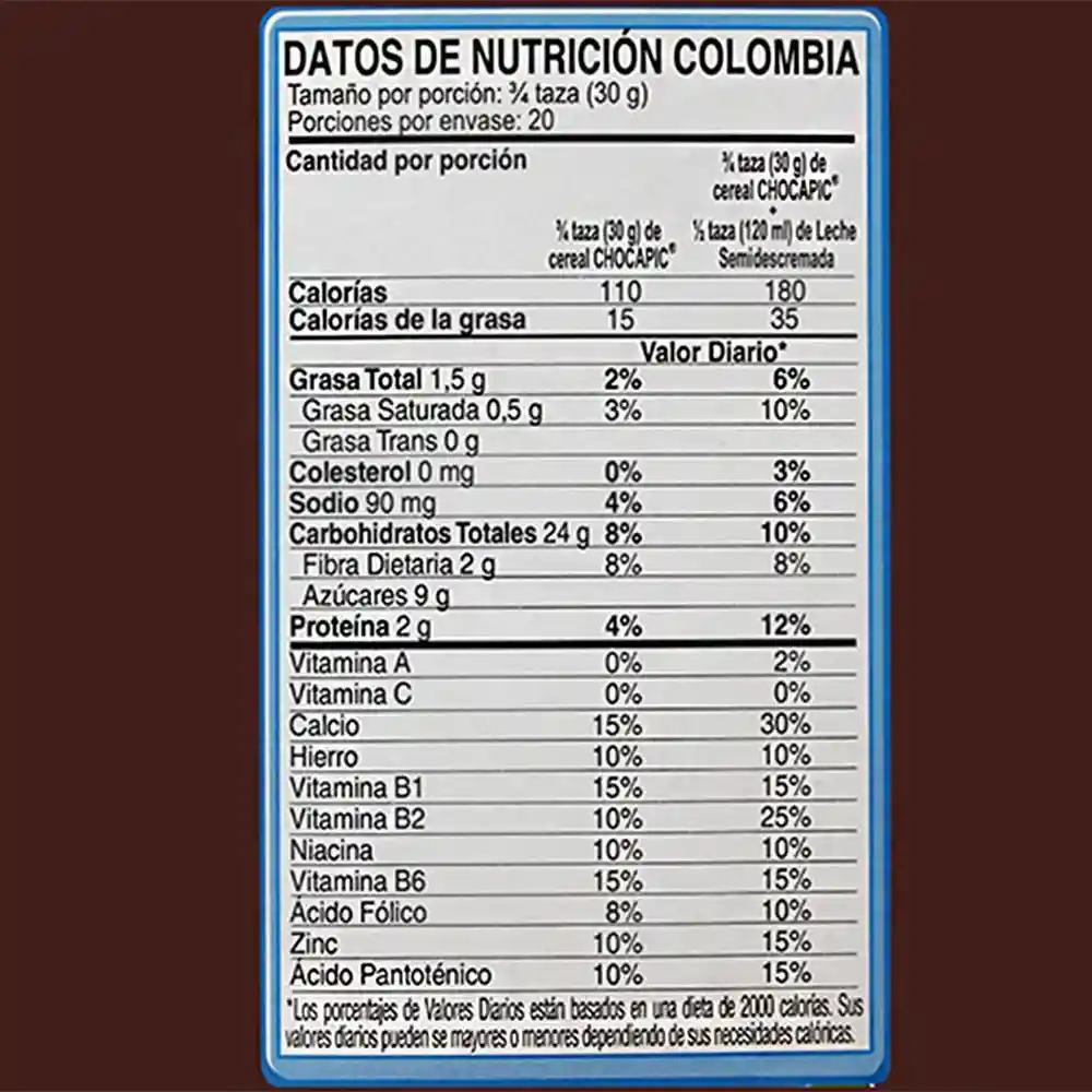 Chocapic Cereal Integral N°1