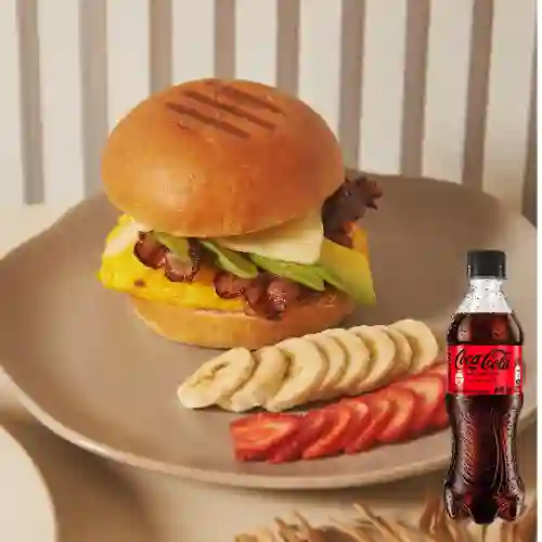 Combo Sándwich Brioche Clasico +Cocacola S/az 400ml.