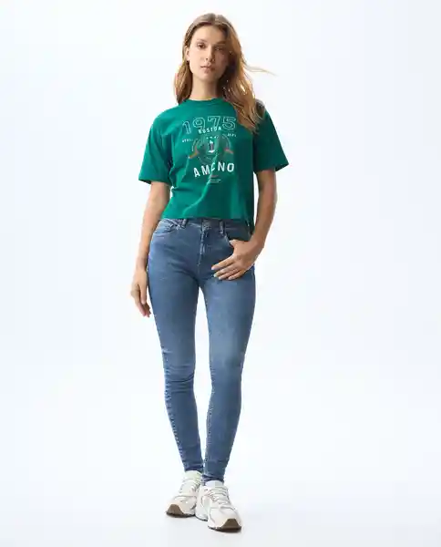 Camiseta Mujer Verde Talla S 601G001_VER195420 Americanino