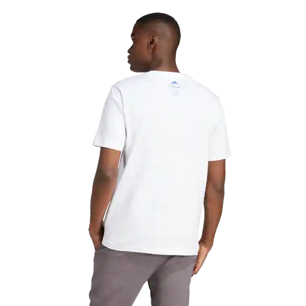 Adidas Camiseta L Drink Manga Corta Hombre Blanco Talla S