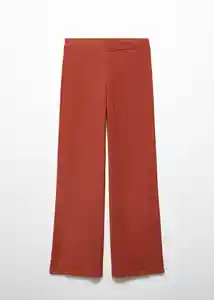 Pantalón Matilda Terracota Talla S Mujer Mango