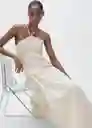 Vestido Fede Crudo Talla M Mujer Mango