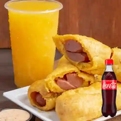 Combo Dedito de Salchicha +Cocacola Orig 400ml