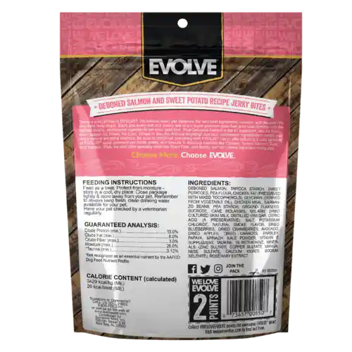 Evolve Snack Grain Free Jerki Salmon 340 g