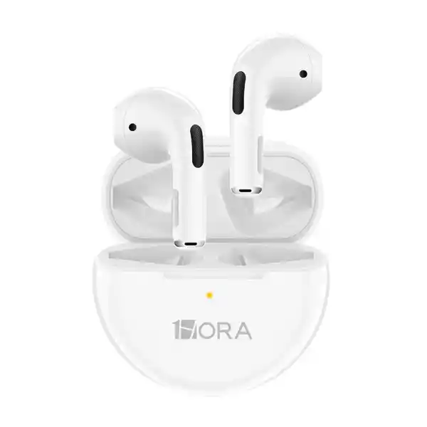 1hora Audífonos Inalámbricos Redondo Blanco AUT119