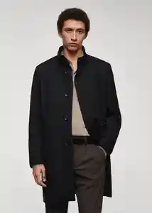 Abrigo Metro Negro Talla XXL Hombre Mango