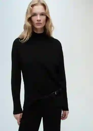 Buzo Jersey Vieira Negro Talla XS Mujer Mango