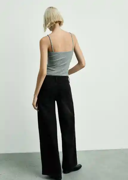 Jean Annie Tejano Negro Talla 38 Mujer Mango