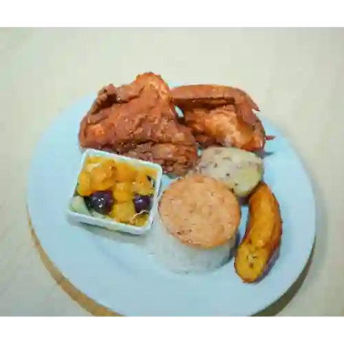 Bandeja de Pollo Broaster