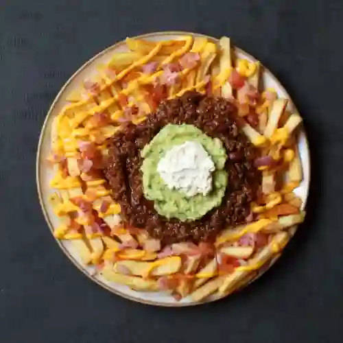 Papas Tex Mex - Chile con Carne