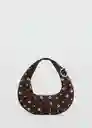 Bolso M Moa Chocolate Talla 99 Mujer Mango
