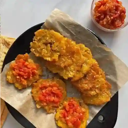 Tostadas con hogao