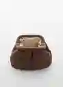 Bolso P Amalfi Chocolate Talla 99 Mujer Mango