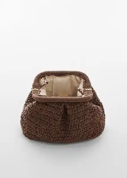 Bolso P Amalfi Chocolate Talla 99 Mujer Mango