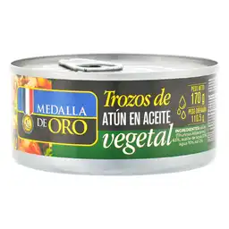 Medalla de Oro Trozos de Atún en Aceite Vegetal