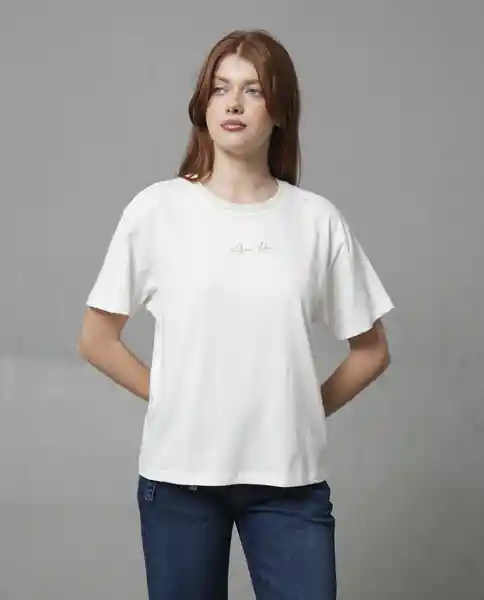 Camiseta Mujer Crudo Talla S 209G104_CRU110604 Rifle