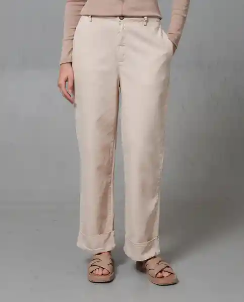 Pantalón Mujer Beige Talla 10 269G001_BEI140708 Rifle