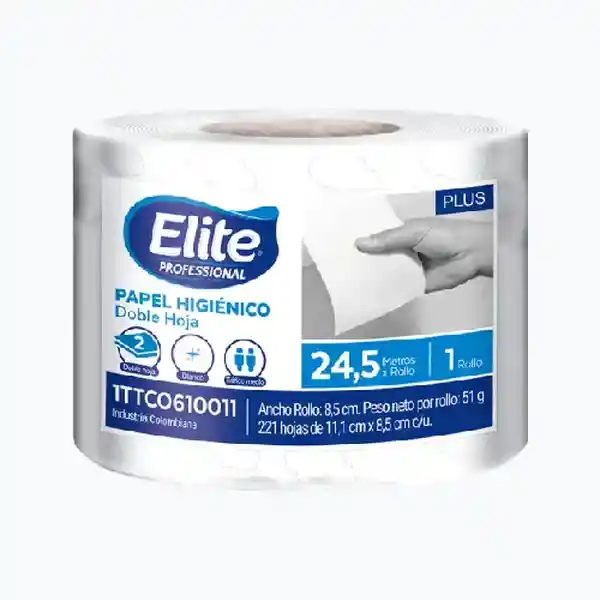 Elite Papel Higiénico Doble Hoja 24.5 m