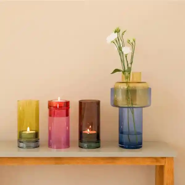 Remember Candelabro Con Dos Formas de Uso Lys Rosa