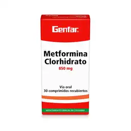 Metformina Genfarclorhidrato (850 Mg)