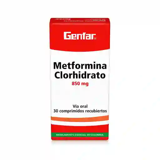 Metformina Genfarclorhidrato (850 Mg)