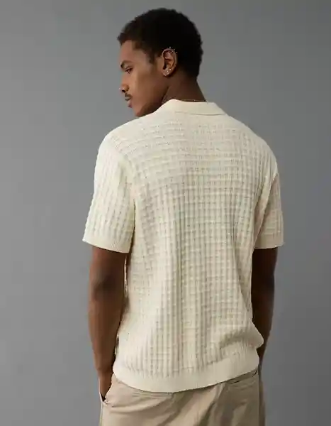 Suéter Tejido Hombre Blanco Talla SMALL 1948106 American Eagle
