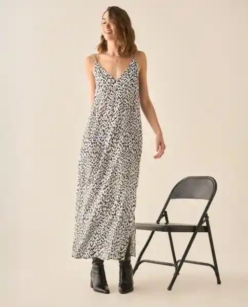 Vestido Blanco Radiante Claro Talla L 493G004 Esprit