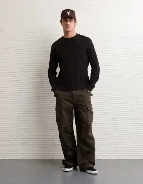 Camiseta Hombre Negro Talla MEDIUM 3967001 American Eagle