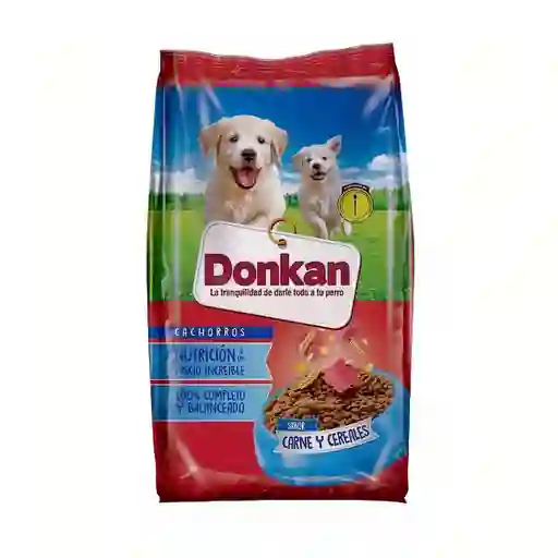 Donkan Alimento Seco Sabor a Carne y Cereales para Perros Cachorros