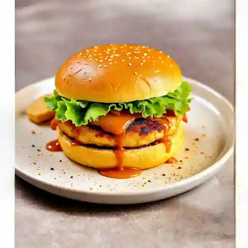 Burger Pollo Champinon Tocineta