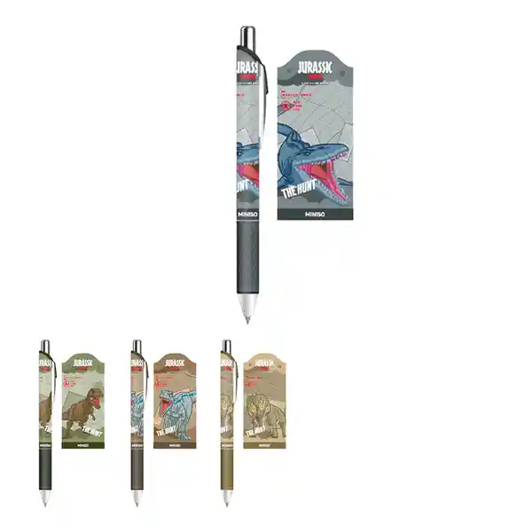 Esfero en Gel Serie Jurassic World Negro Miniso