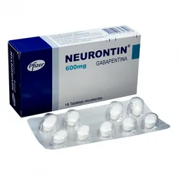 Neurontin Pfizer 600 Mg 18 Capsulas A P 14789