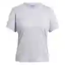 Adidas Camiseta Tr-es 3s Para Mujer Gris Talla M