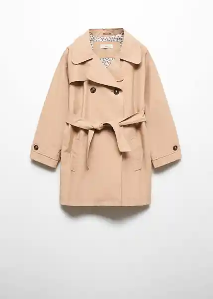 Abrigo Trench Trench6 Niñas Camel Talla 6 Mango